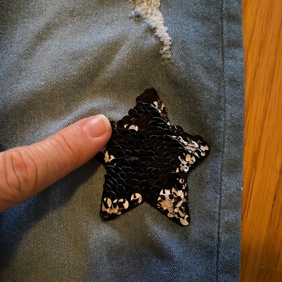 Girl’s skinny jeans with flip sequins - Picture 7 of 8